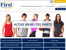 Tablet Screenshot of firstchoicepromotions.com.au